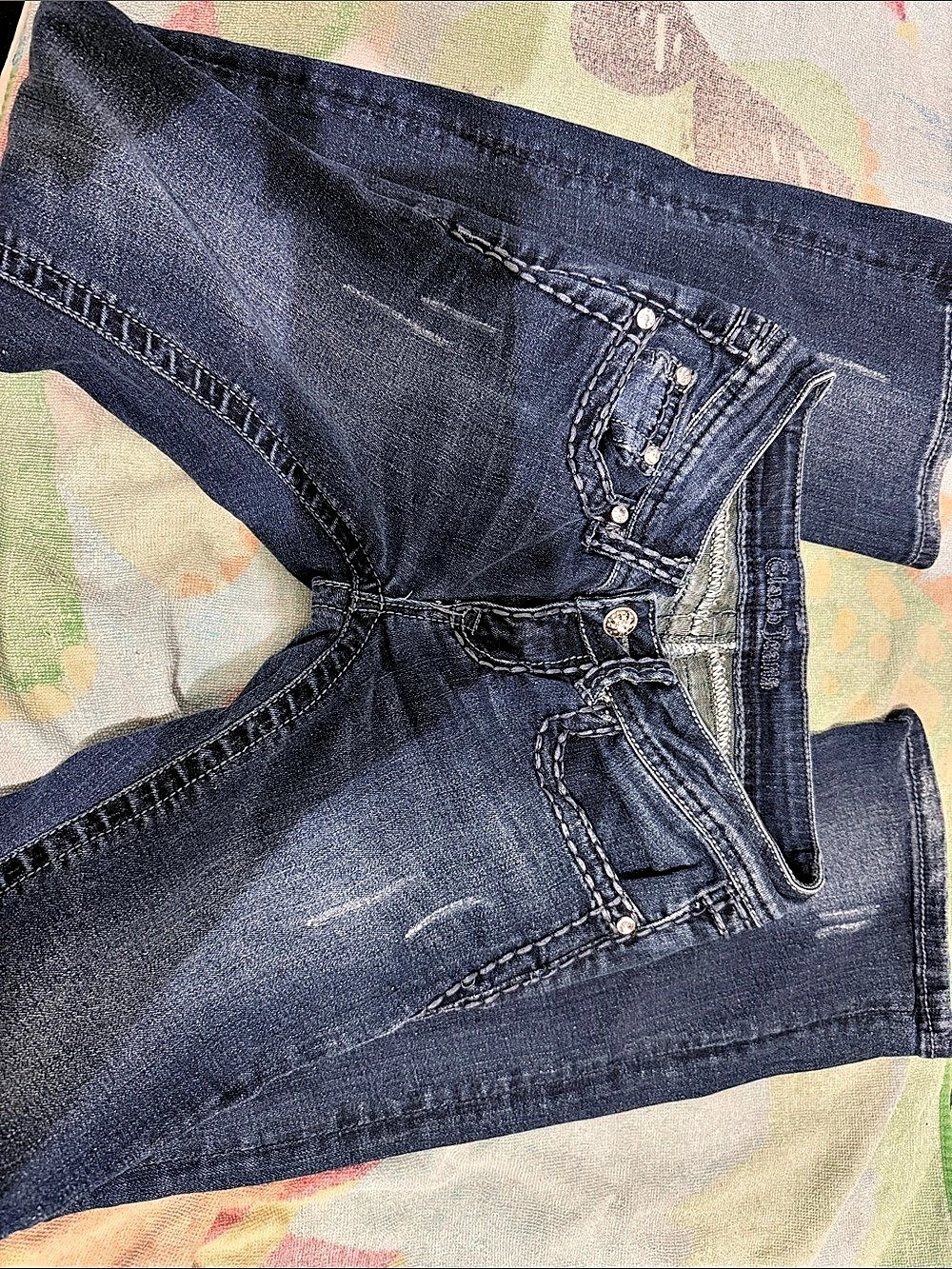 Clash jeans Boot Cut Jeans in Blue Waist 26